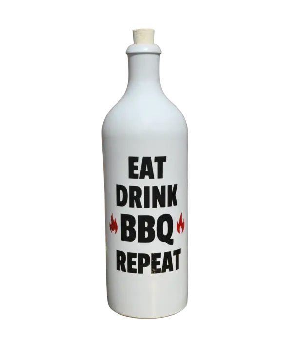 Menu'tje Marechal Fles Keramiek - Eat Drink BBQ Repeat - 750 ml