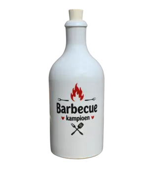 Fles Keramiek - Barbeque Kampioen - 500 ml