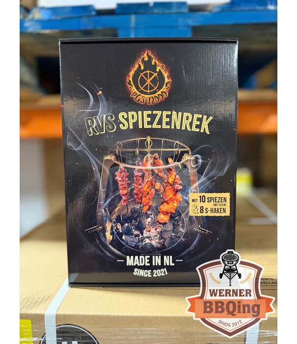 PGS12000 PGS12000 - RVS Spiezenrek (incl. 10x spiezen + klem & 8x S-haken) NIEUW 2026