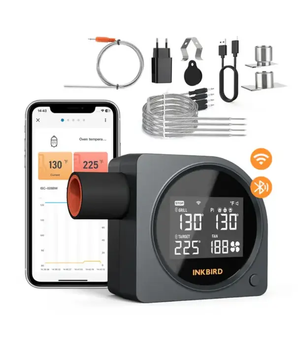 Inkbird Inkbird - Draadloze BBQ Controller  ISC-028-BW (WIFI & Bluetooth)