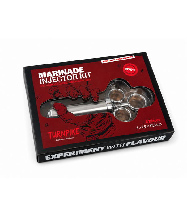Turnpike BBQ Turnpike BBQ - Stainless Steel Marinade Injector Kit (RVS, Set)