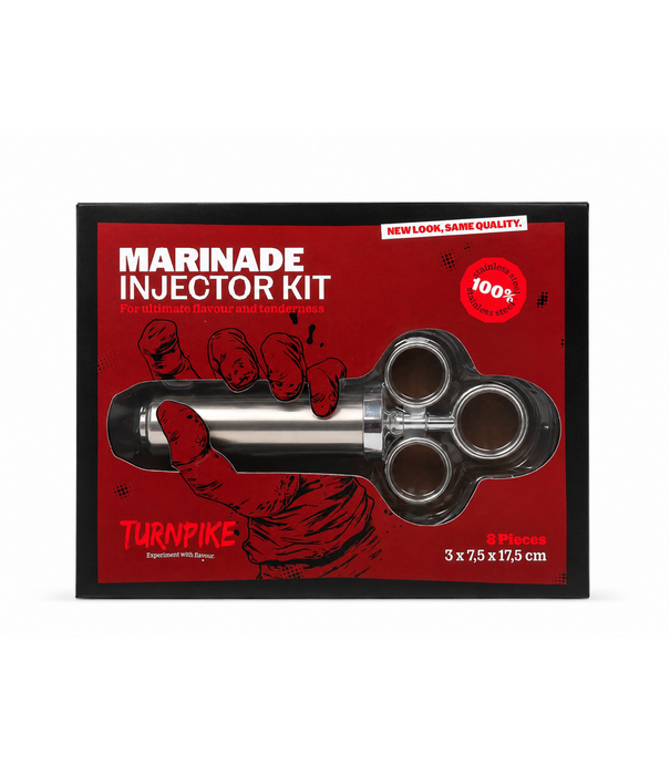 Turnpike BBQ Turnpike BBQ - Stainless Steel Marinade Injector Kit (RVS, Set)