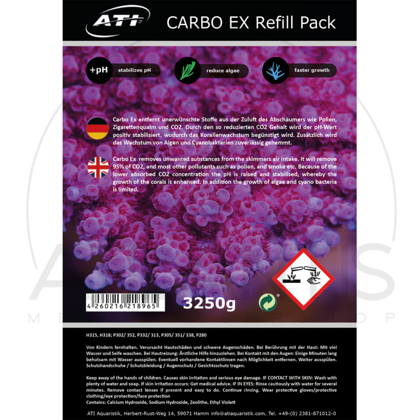 ATI Carbo Ex Refill Pack - 3250 g