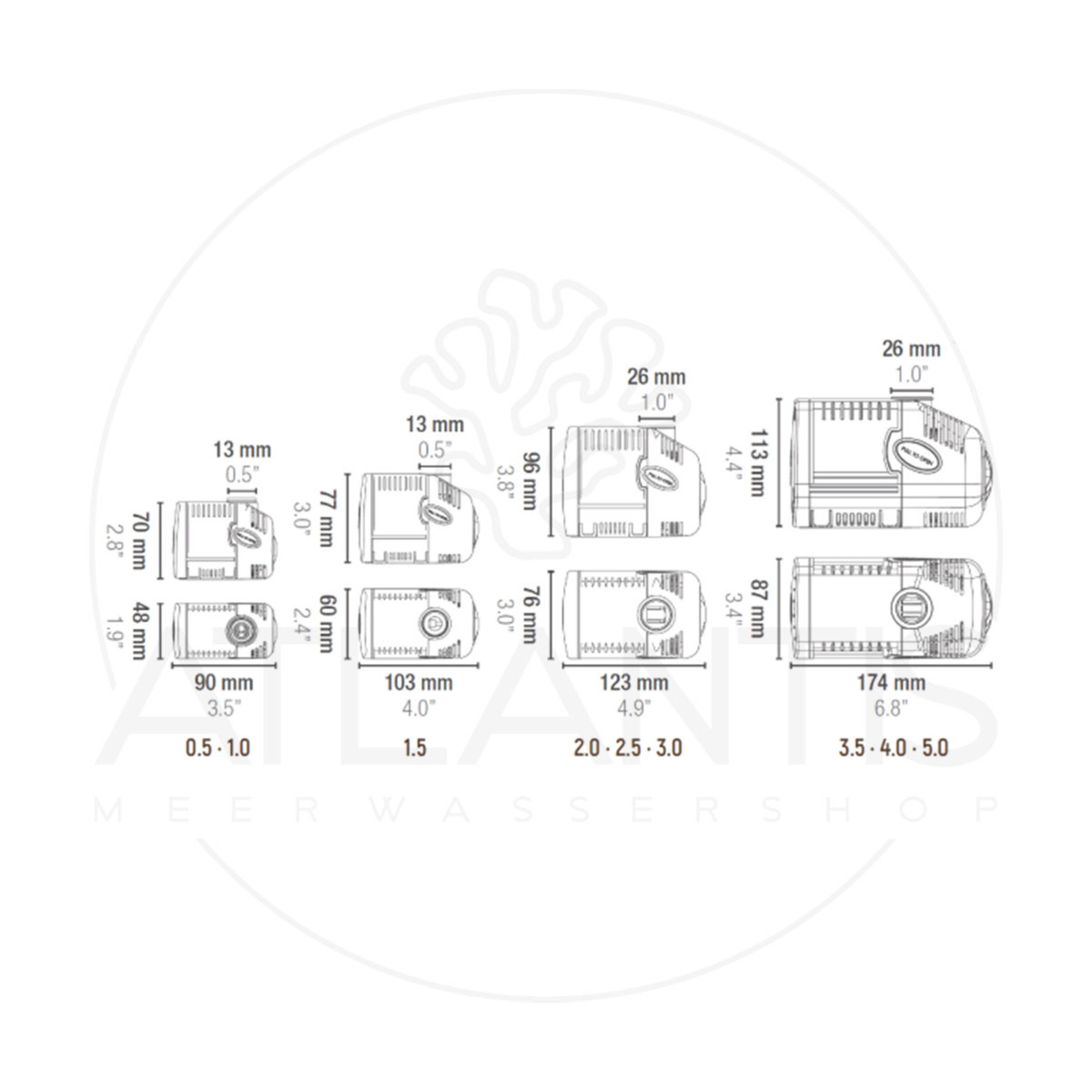 SICCE SYNCRA 2.5 - 2400 Liter / h - H 240 cm