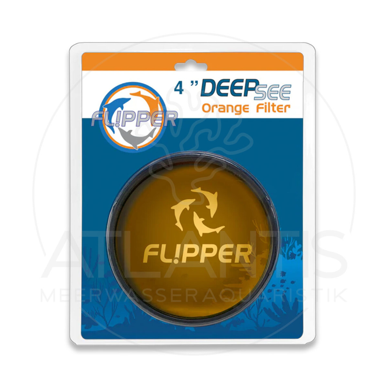 Flipper DeepSee Standard 4" - Orangener Filter