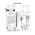 Deltec Schaumtopf für Skimmer 1000i (ix)