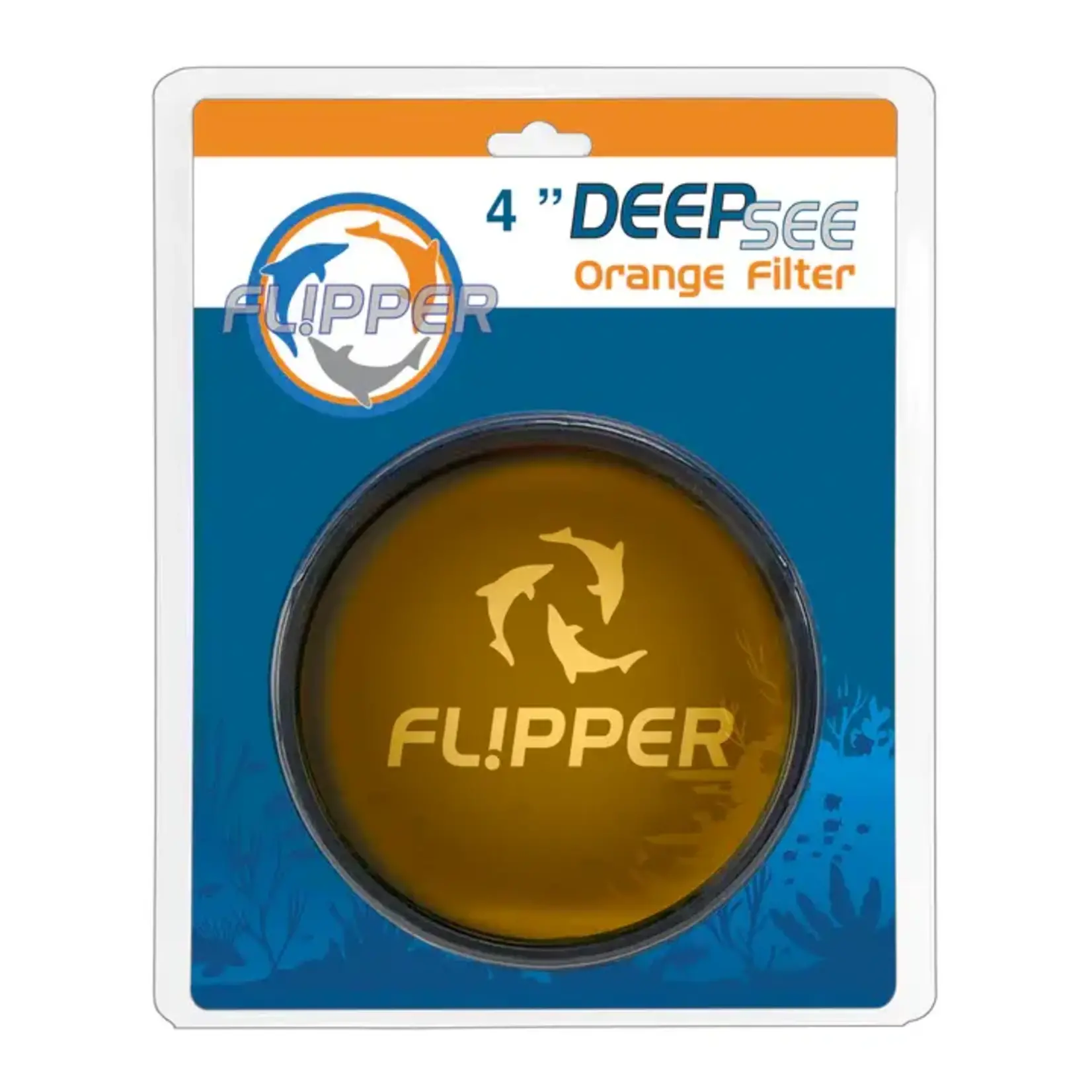 Flipper DeepSee Standard 4" - Orangener Filter