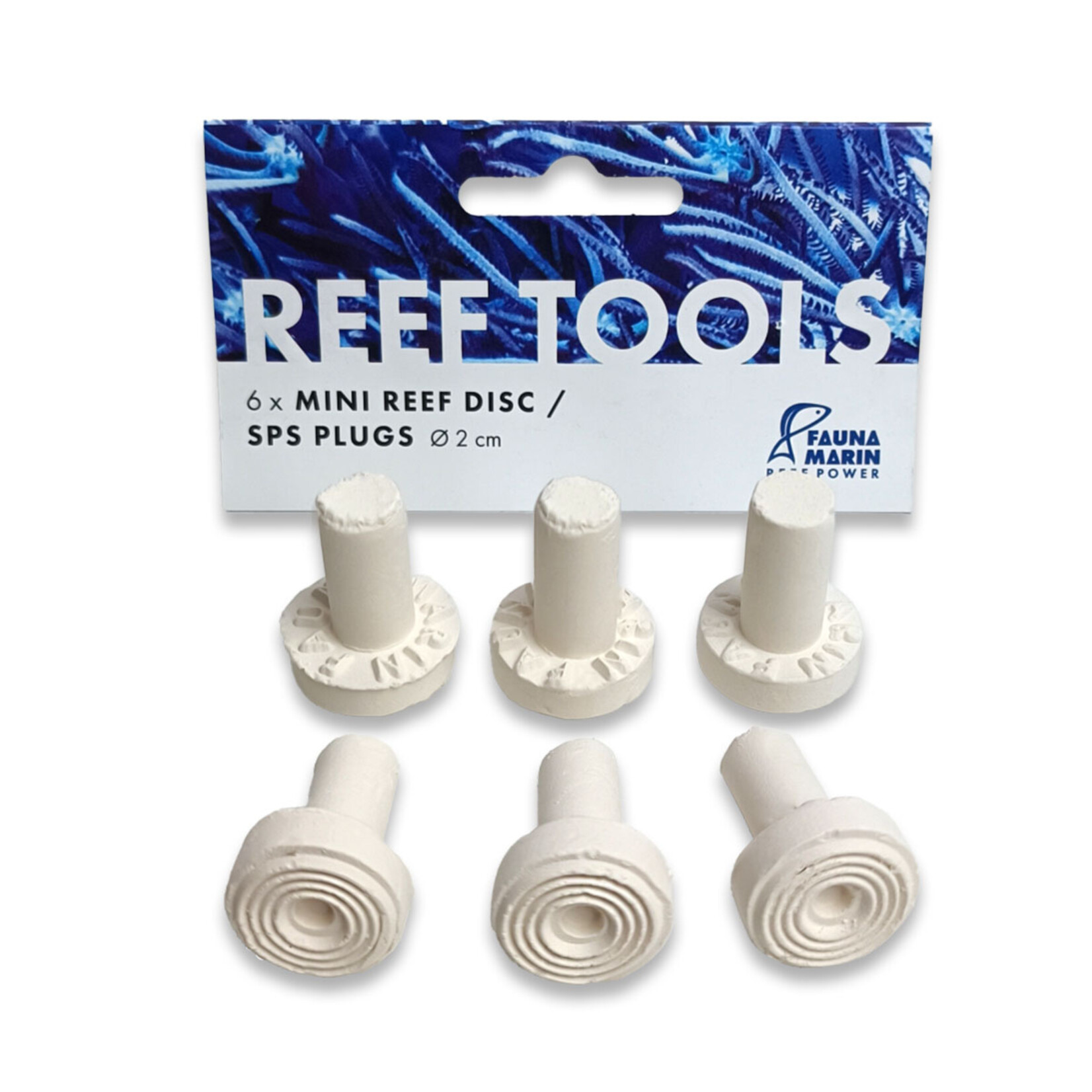 Fauna Marin Reef Disc Mini - SPS Plugs - Ø 2 cm - 6 Stk.