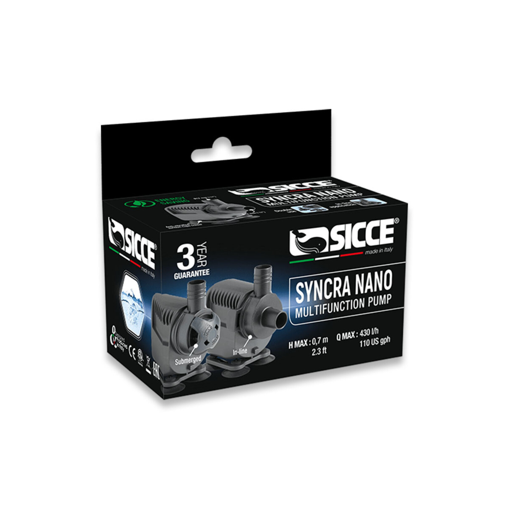 SICCE SYNCRA NANO 140-430 l/h - H 0.70