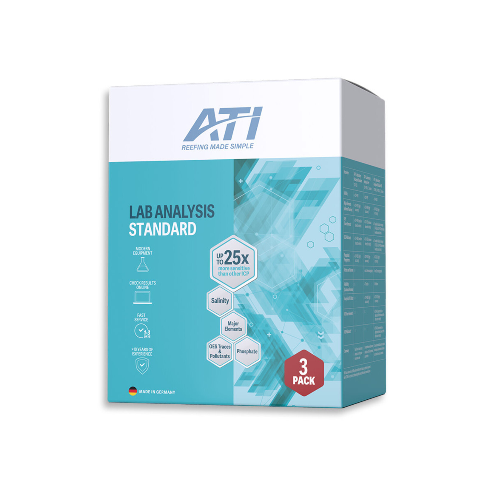ATI ICP-OES Standard Analyse Set x 3