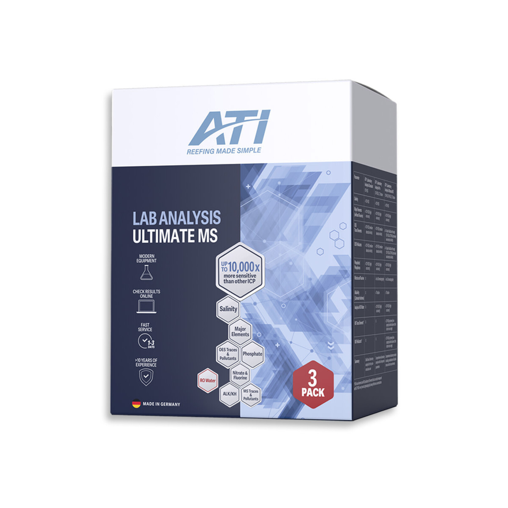 ATI ICP Lab Analysis Ultimate MS 3-Pack
