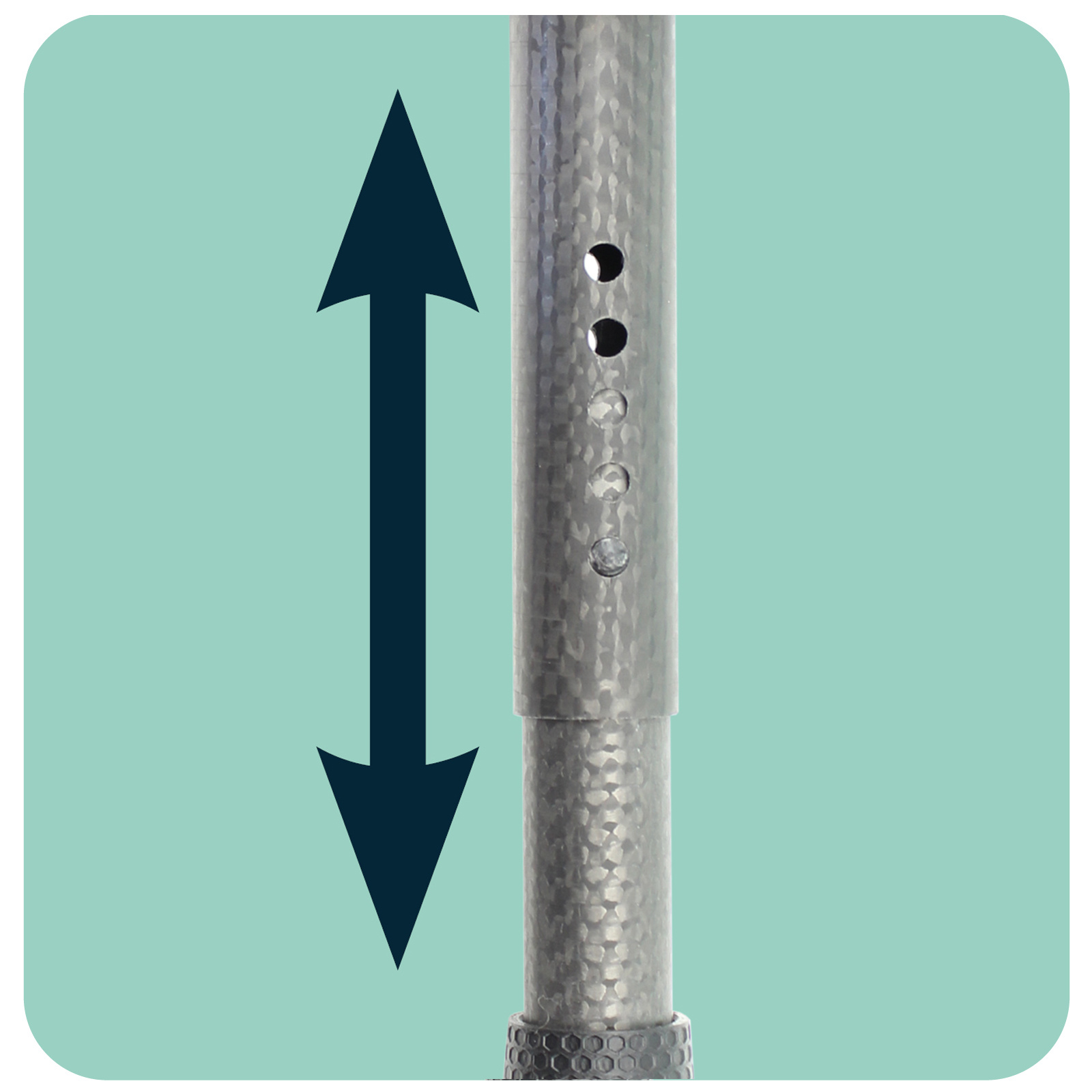Feinstufig verstellbare Länge –