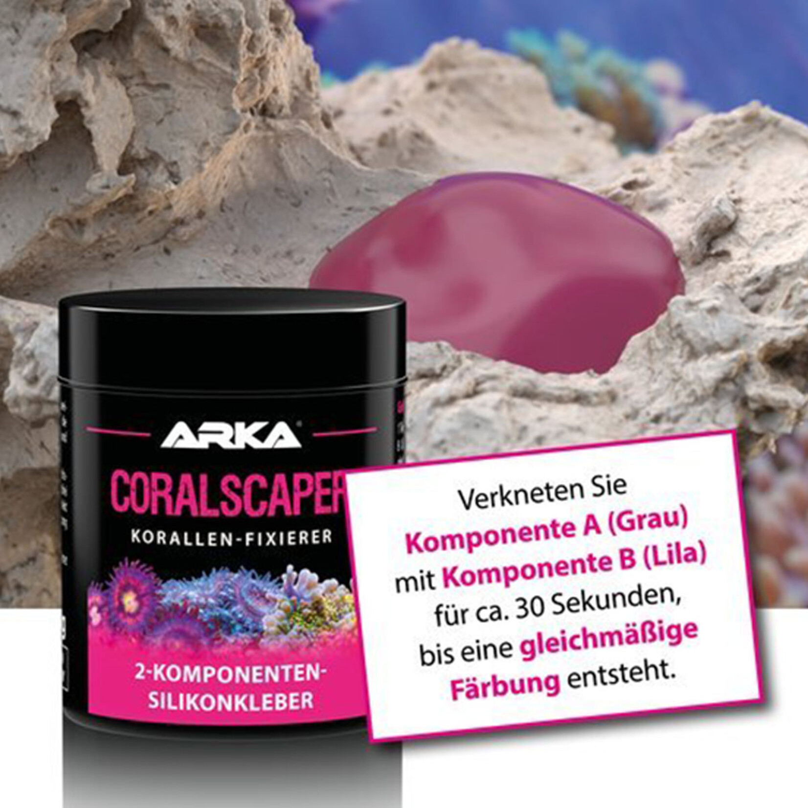 ARKA Coralscaper - Korallen-Fixierer - 2 x 60 g (120 g)