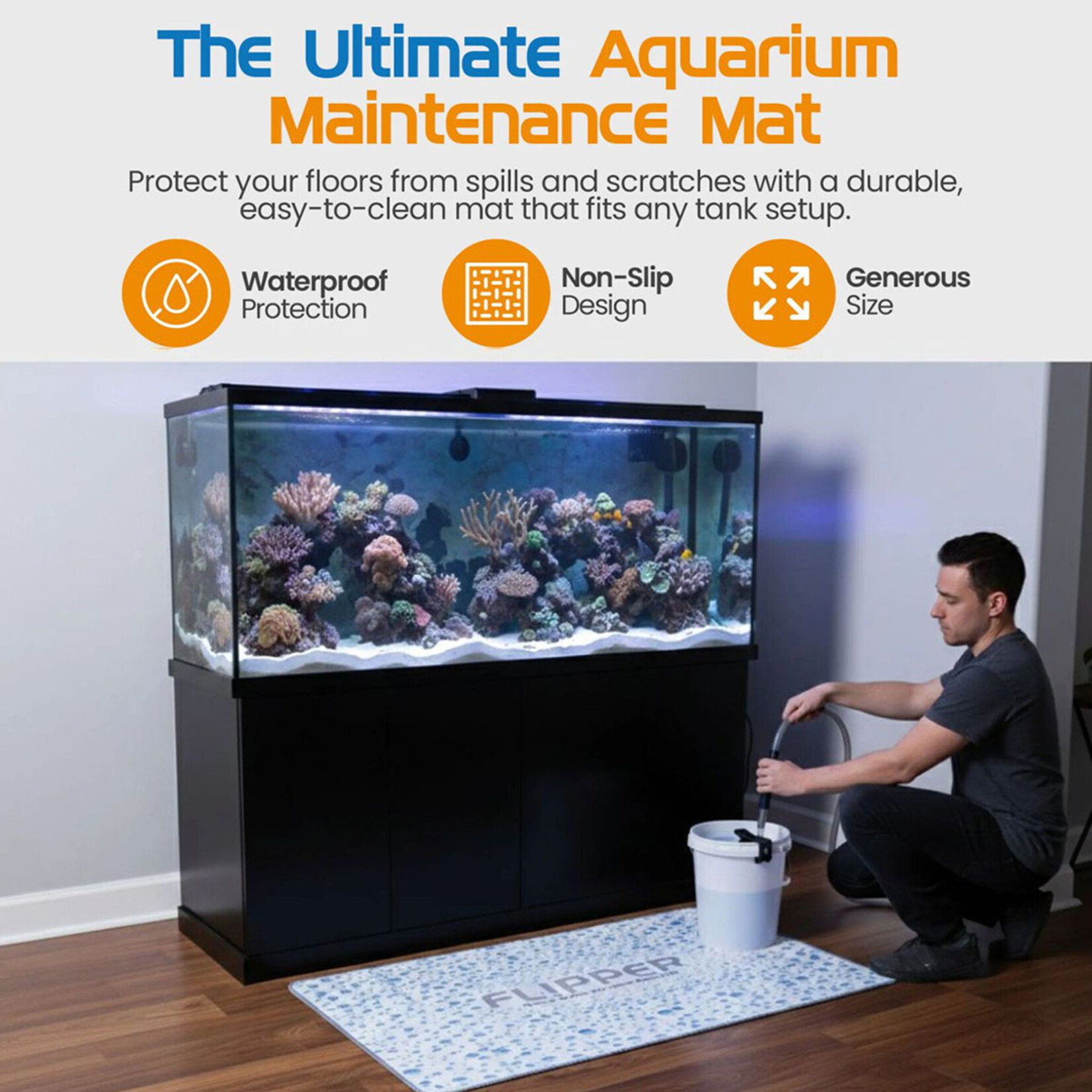 Flipper Splash Mat - Aquarienmatte