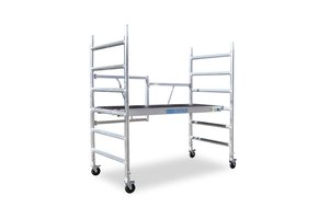 Kamersteiger 90 cm breed (platform met luik) + 30 cm plateau