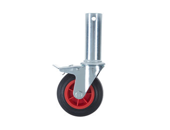 Kamersteiger wiel 150 mm Rood