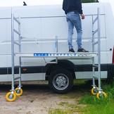 All-terrain wiel met stalen spindel