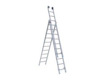 Eurostairs reform ladder driedelig recht 3x7 sporten