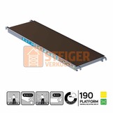 Rolsteiger platform 190 cm zonder luik