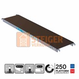 Rolsteiger platform 250 cm zonder luik