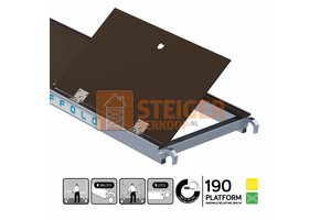 Rolsteiger platform 190 cm met luik