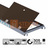 Rolsteiger platform 305 cm met luik
