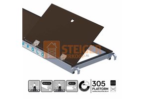 Rolsteiger platform 305 cm met luik