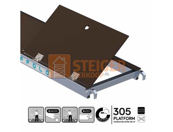 Rolsteiger platform 305 cm met luik
