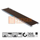 Rolsteiger platform 305 cm met luik