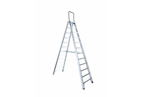 Trap dubbel professioneel 2x12 treden