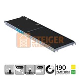 Rolsteiger platform met luik 190 cm carbon vloer (lichtgewicht)