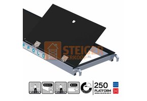 Rolsteiger platform met luik 250 cm carbon vloer (lichtgewicht)