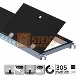 Rolsteiger platform met luik 305 cm carbon vloer (lichtgewicht)