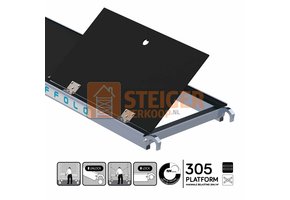 Rolsteiger platform met luik 305 cm carbon vloer (lichtgewicht)