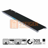 Rolsteiger platform met luik 305 cm carbon vloer (lichtgewicht)