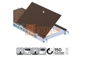 Kamersteiger platform 150 cm met luik