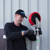 Kamersteiger compact module 1+2+3 75x150 5,8m werkhoogte rubber wiel met stalen spindel