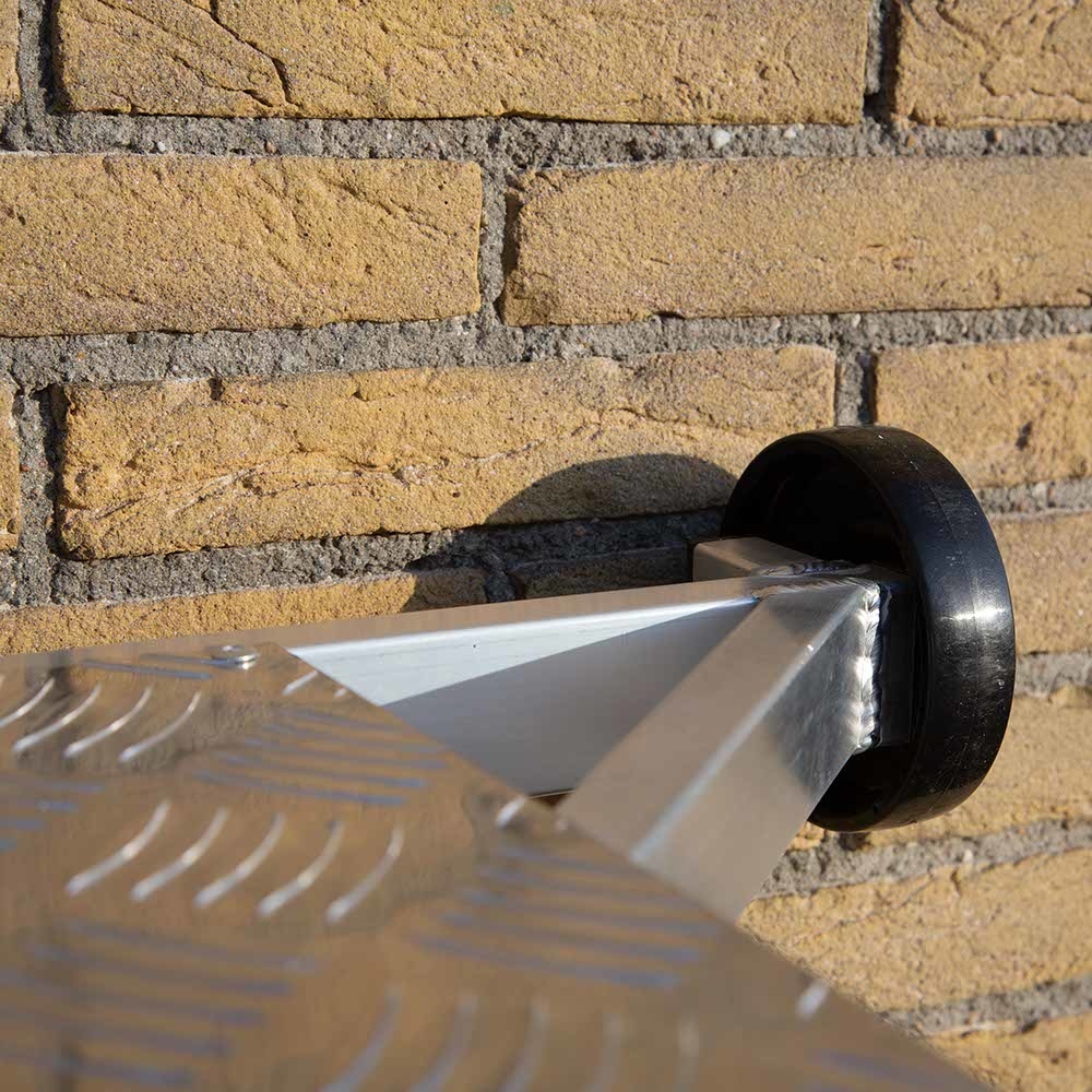 Aluminium ladderafhouder + traanplaat