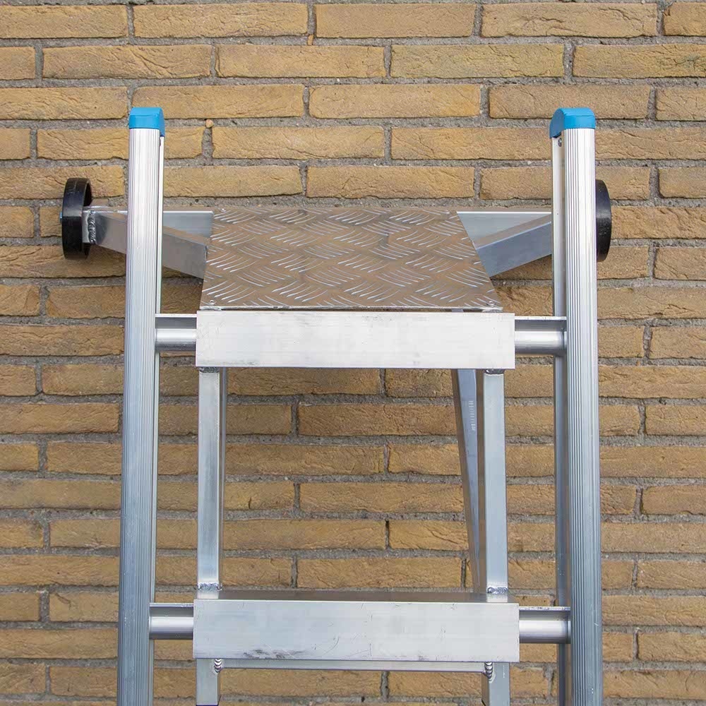 Aluminium ladderafhouder + traanplaat
