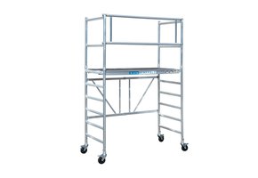 Kamersteiger 90x190 4m werkhoogte + platform 30 cm + uitbreiding A