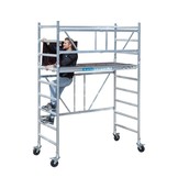 Kamersteiger 90x190 4m werkhoogte + platform 30 cm