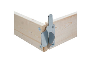 Kantplankset hout 150x75 cm