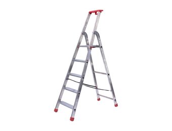 Alu-Top Semi-professionele trap enkel 1x5 treden inclusief platform