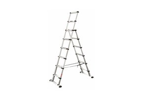 Telesteps Black Line Combi ladder dubbel recht 1x6 sporten