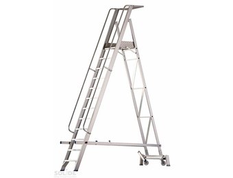 Solide Plooibaar Mobiel Platform Type PMP12 1x12 treden