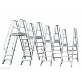 Mobiel Platform dubbele toegang 2x4 treden