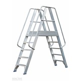 Mobiel Platform dubbele toegang 2x5 treden