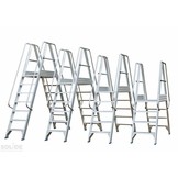 Mobiel Platform dubbele toegang 2x5 treden