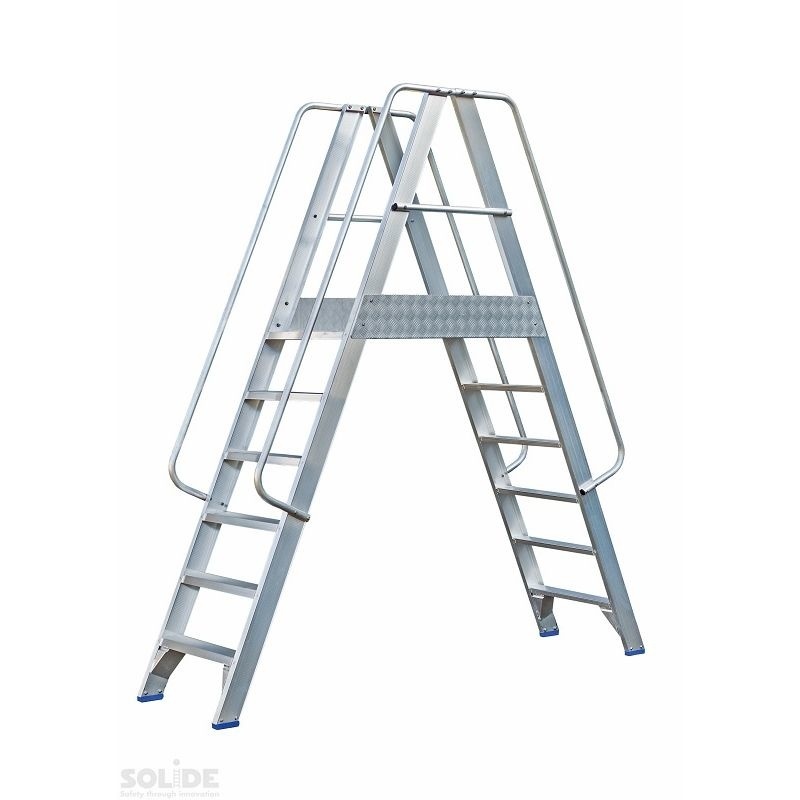Mobiel Platform dubbele toegang 2x6 treden