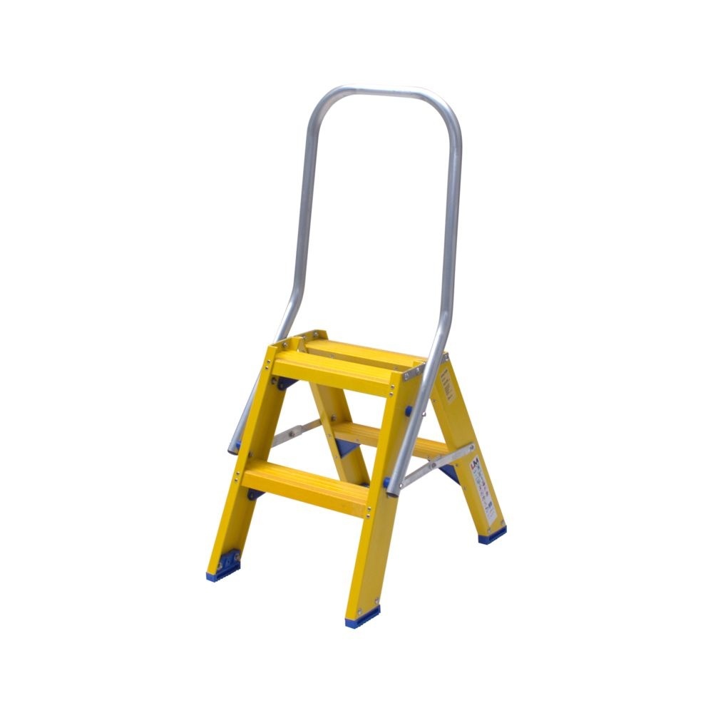 Trap glasvezelversterkt Type DT dubbel 2x2 treden inclusief platform + vaste beugel